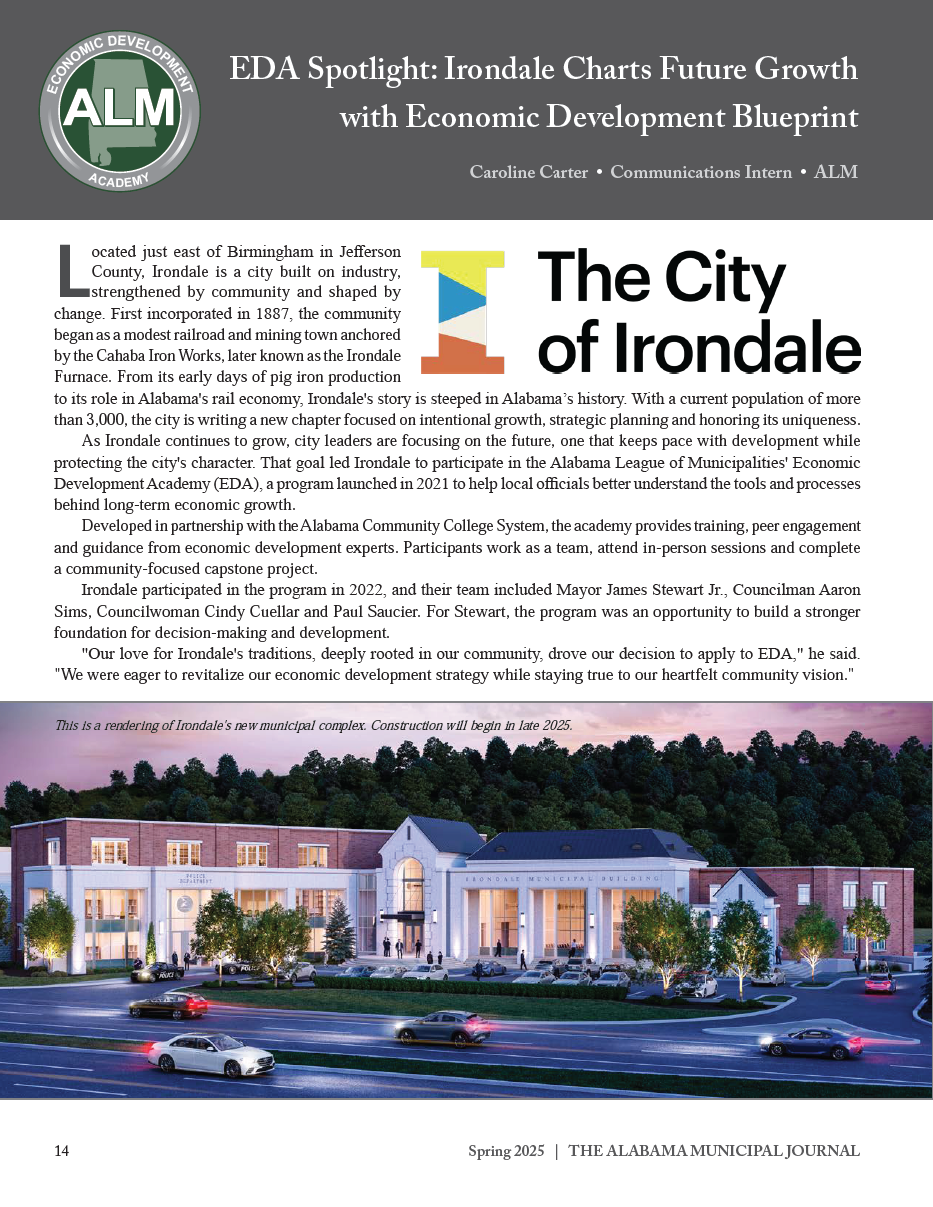 EDA Irondale 2025 Spring Journal